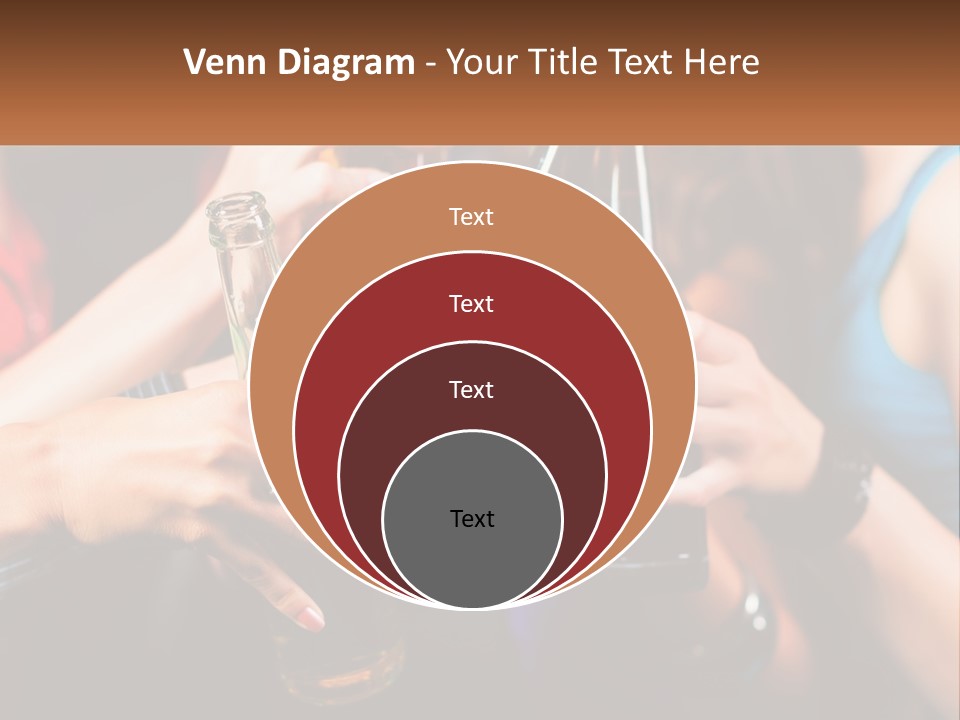 A Group Of People Holding Up Beer Bottles PowerPoint Template