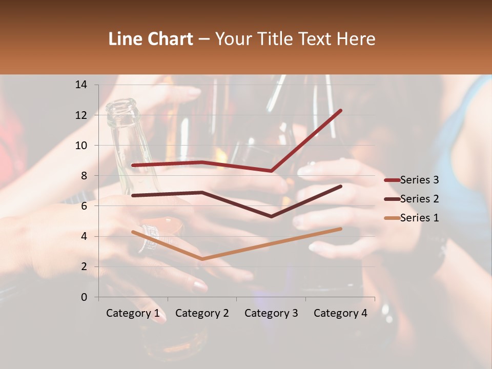 A Group Of People Holding Up Beer Bottles PowerPoint Template