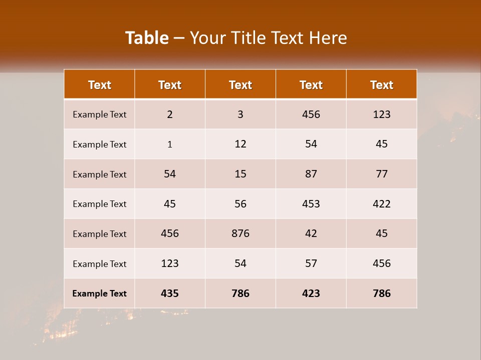 A Fire Burning In The Night With A Sky Background PowerPoint Template