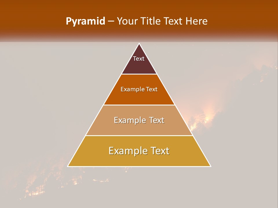 A Fire Burning In The Night With A Sky Background PowerPoint Template