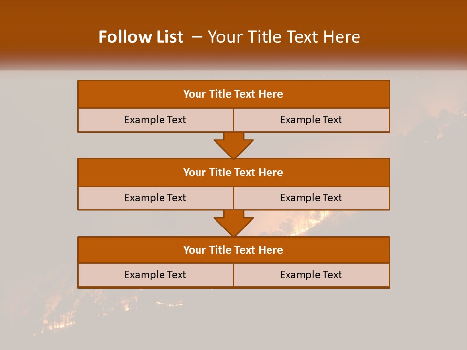 A Fire Burning In The Night With A Sky Background PowerPoint Template