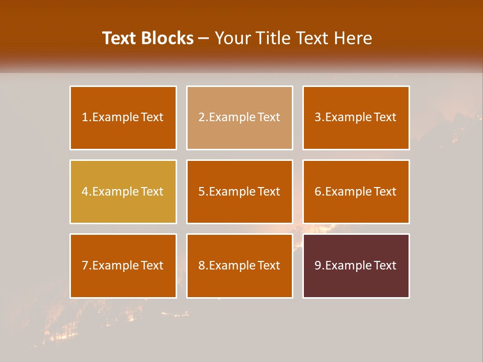 A Fire Burning In The Night With A Sky Background PowerPoint Template