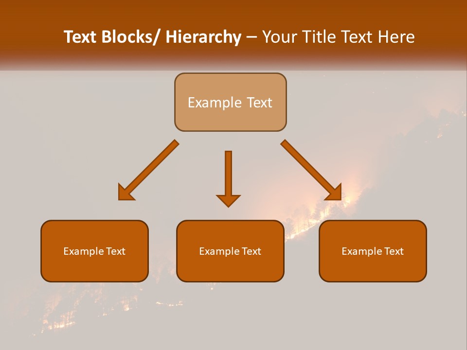 A Fire Burning In The Night With A Sky Background PowerPoint Template