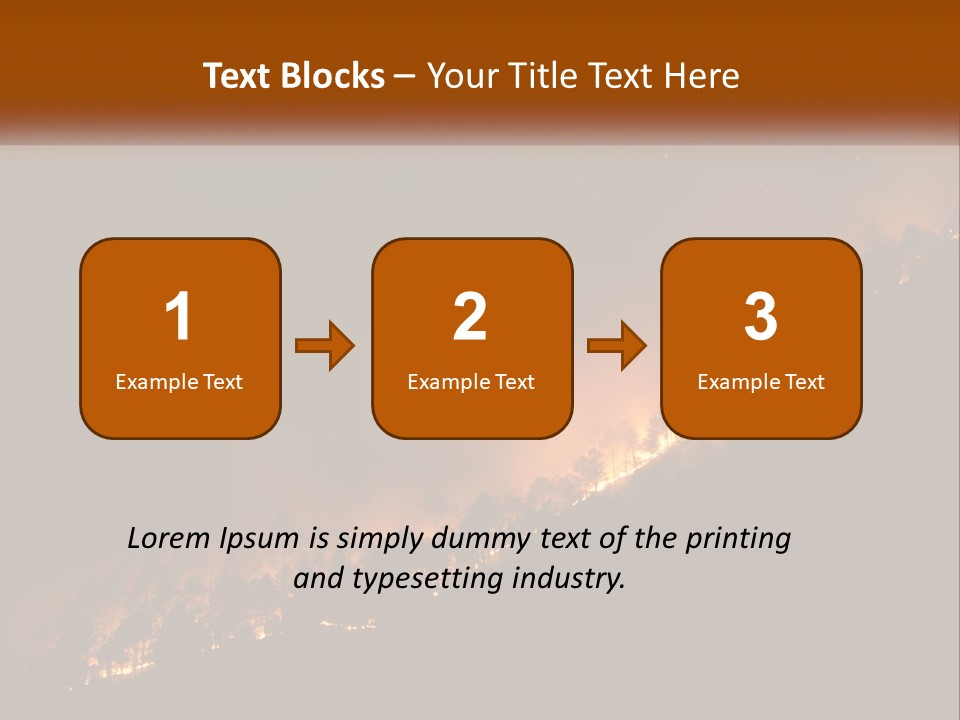 A Fire Burning In The Night With A Sky Background PowerPoint Template