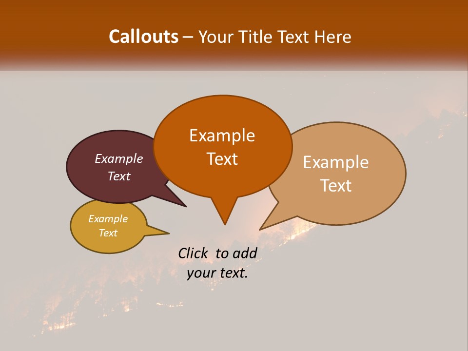 A Fire Burning In The Night With A Sky Background PowerPoint Template