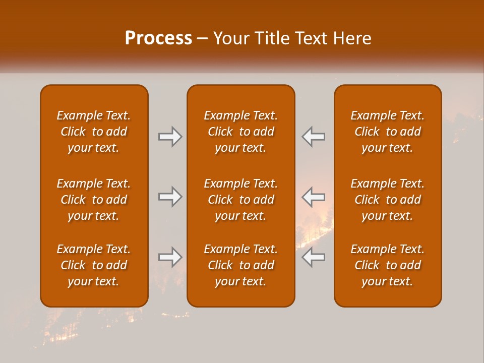 A Fire Burning In The Night With A Sky Background PowerPoint Template