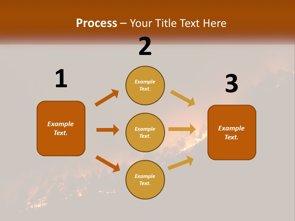 A Fire Burning In The Night With A Sky Background PowerPoint Template