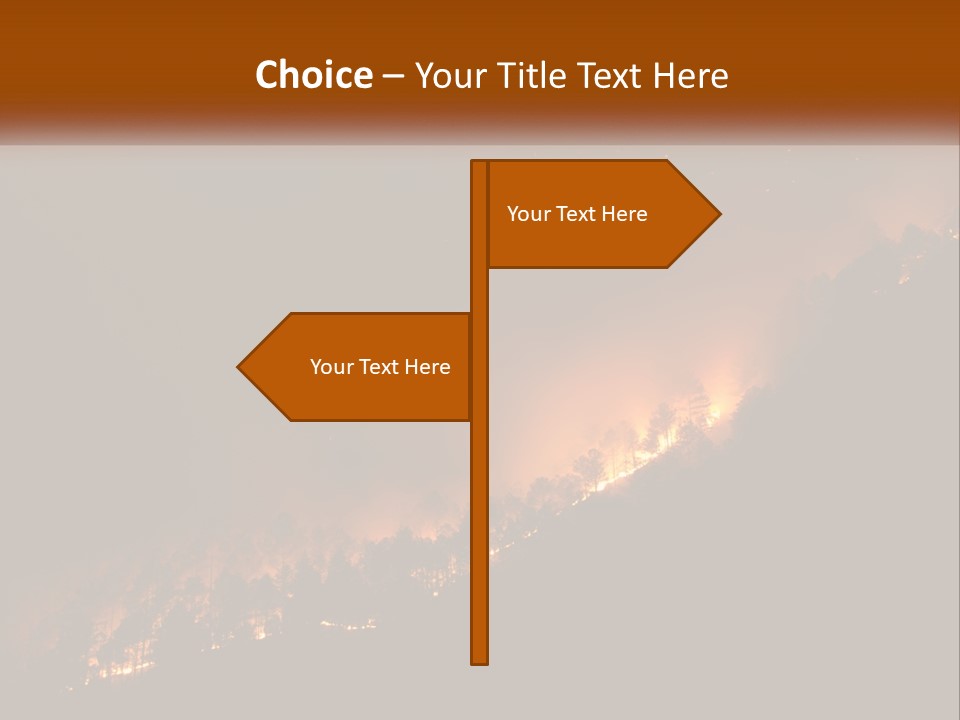 A Fire Burning In The Night With A Sky Background PowerPoint Template