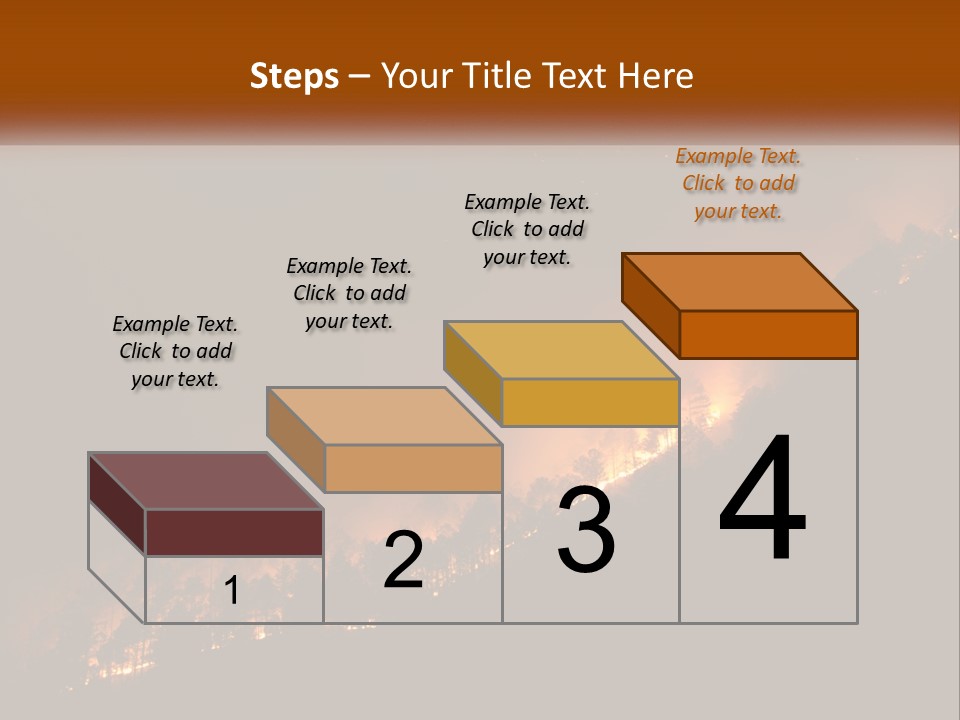 A Fire Burning In The Night With A Sky Background PowerPoint Template