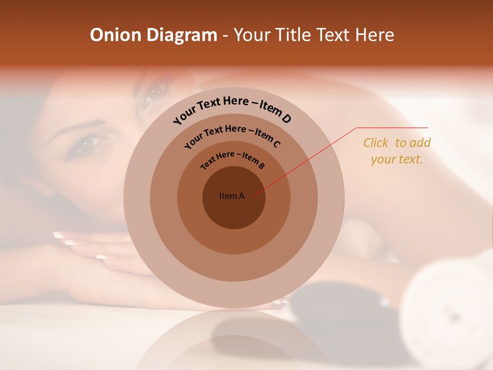 A Beautiful Woman Laying On Top Of A Bed PowerPoint Template