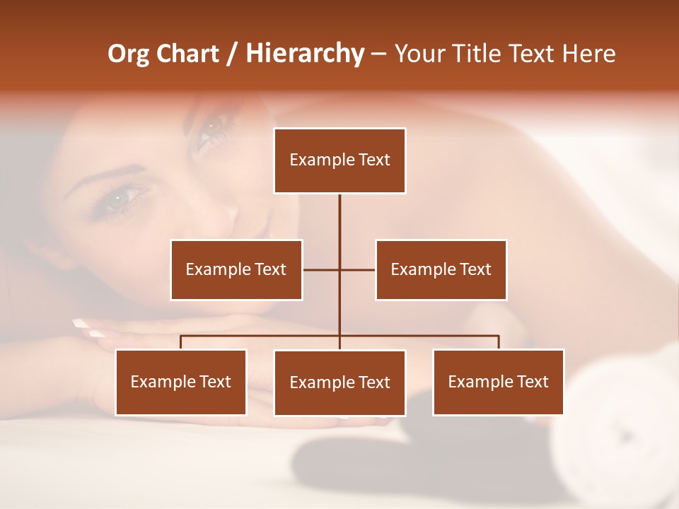 A Beautiful Woman Laying On Top Of A Bed PowerPoint Template