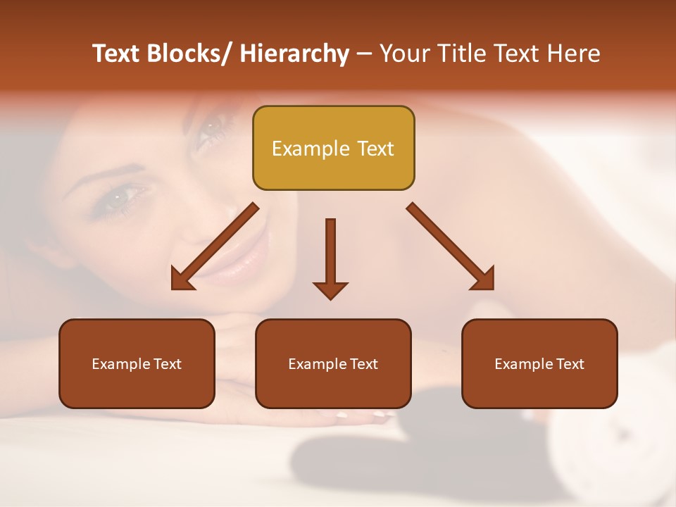 A Beautiful Woman Laying On Top Of A Bed PowerPoint Template