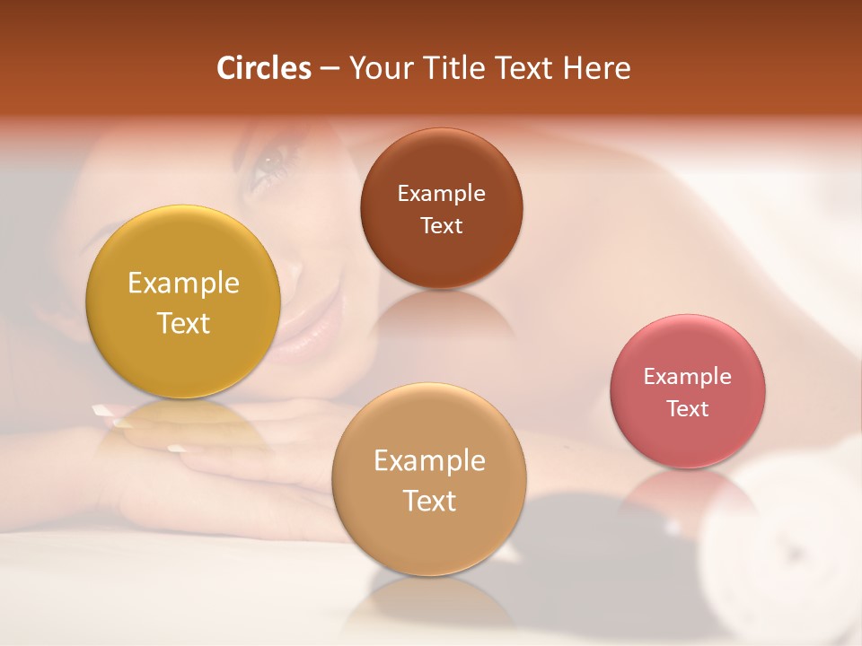 A Beautiful Woman Laying On Top Of A Bed PowerPoint Template