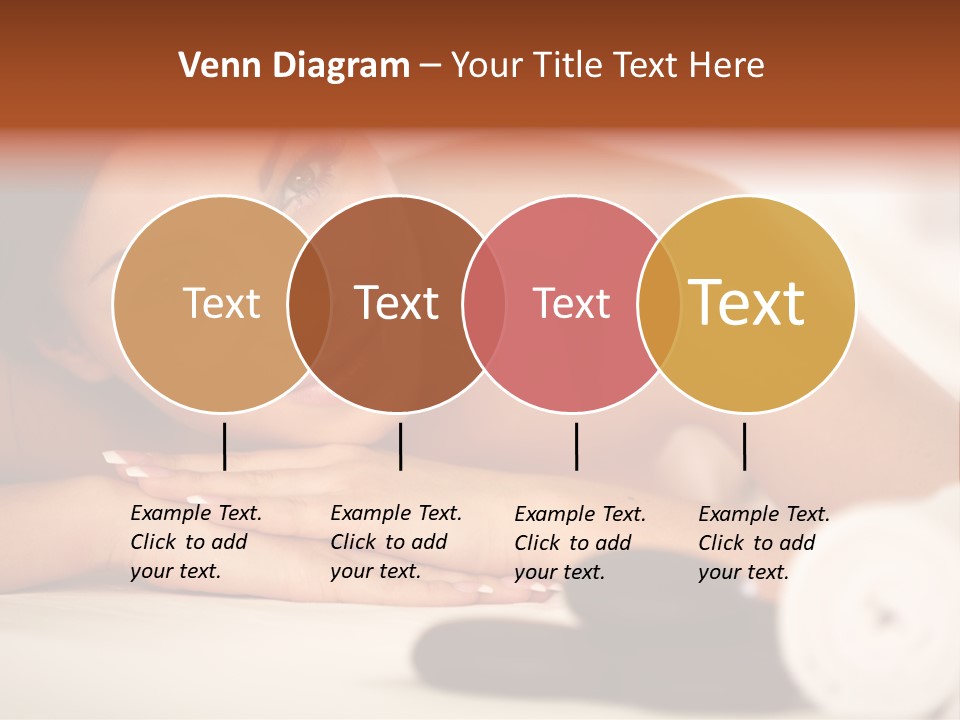 A Beautiful Woman Laying On Top Of A Bed PowerPoint Template