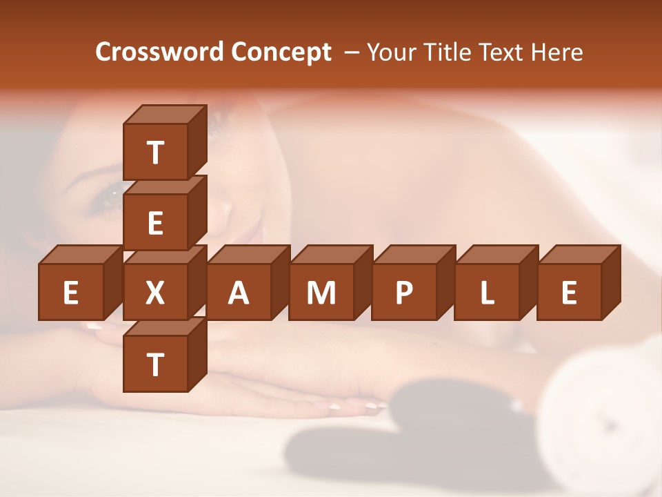 A Beautiful Woman Laying On Top Of A Bed PowerPoint Template