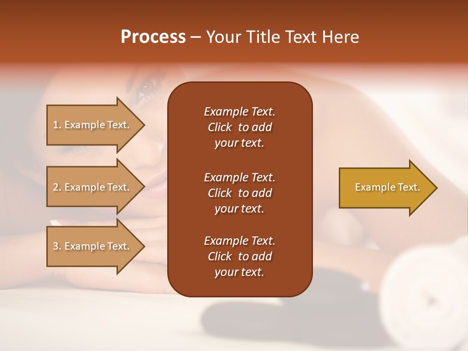 A Beautiful Woman Laying On Top Of A Bed PowerPoint Template