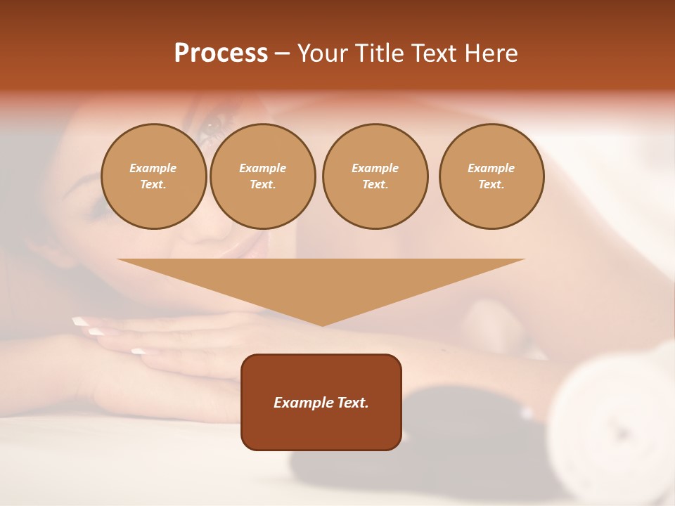 A Beautiful Woman Laying On Top Of A Bed PowerPoint Template