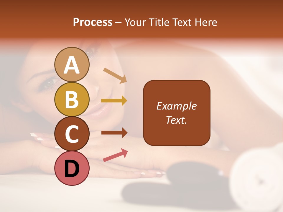 A Beautiful Woman Laying On Top Of A Bed PowerPoint Template