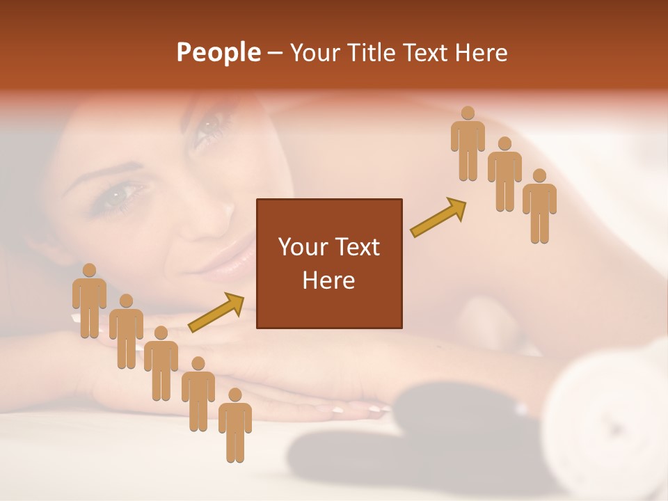 A Beautiful Woman Laying On Top Of A Bed PowerPoint Template