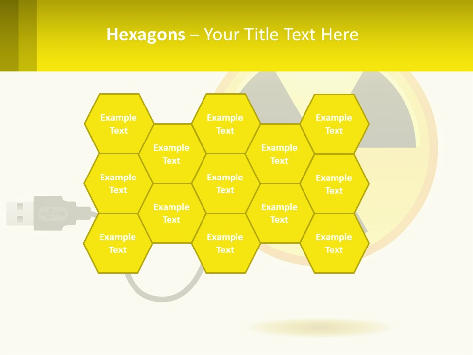 A Yellow Sign With A Radioactive Symbol On It PowerPoint Template