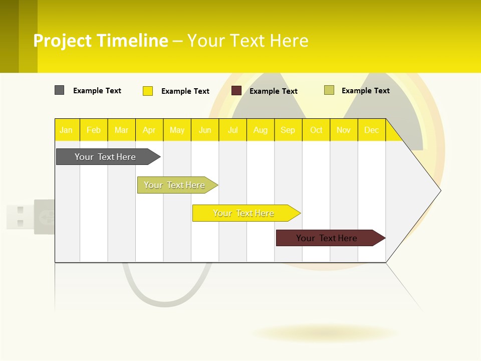 A Yellow Sign With A Radioactive Symbol On It PowerPoint Template
