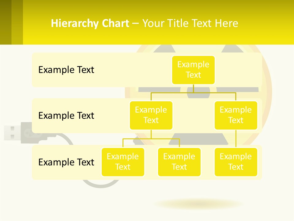 A Yellow Sign With A Radioactive Symbol On It PowerPoint Template