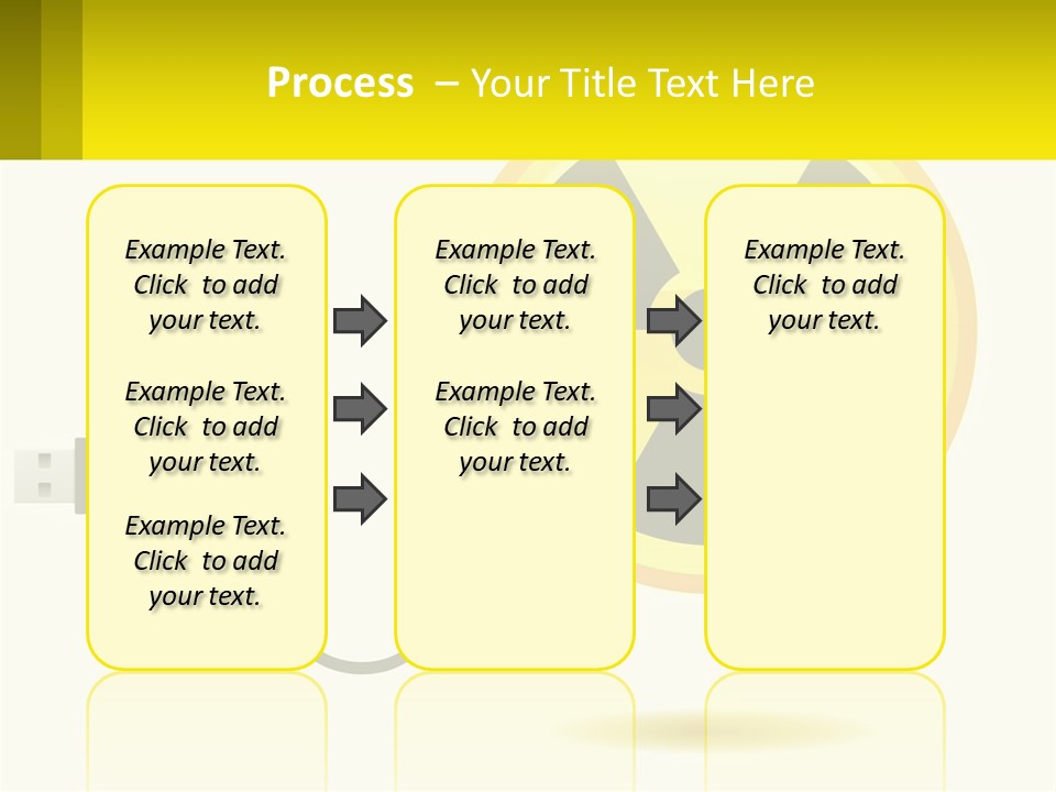 A Yellow Sign With A Radioactive Symbol On It PowerPoint Template