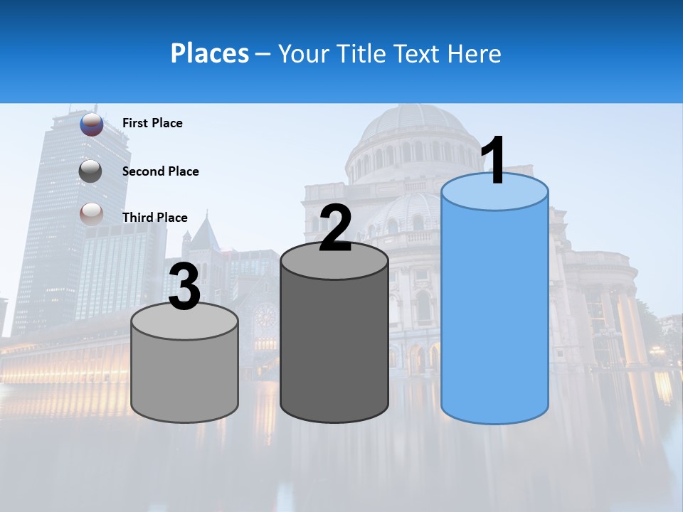 A Large Building With A Dome In The Middle Of It PowerPoint Template
