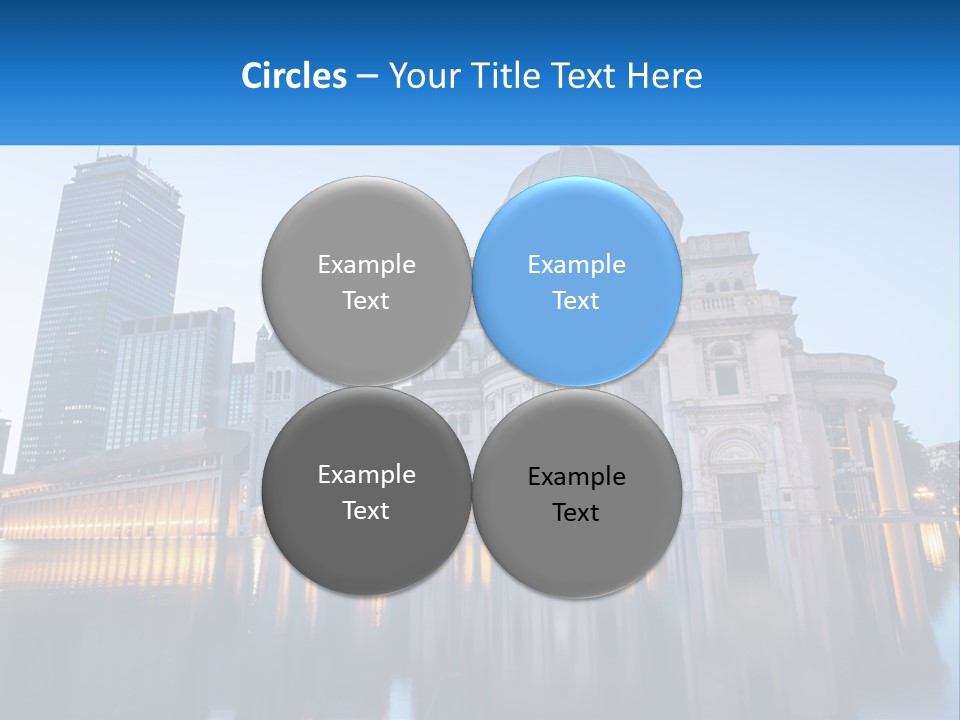 A Large Building With A Dome In The Middle Of It PowerPoint Template