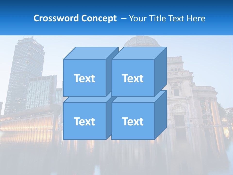 A Large Building With A Dome In The Middle Of It PowerPoint Template