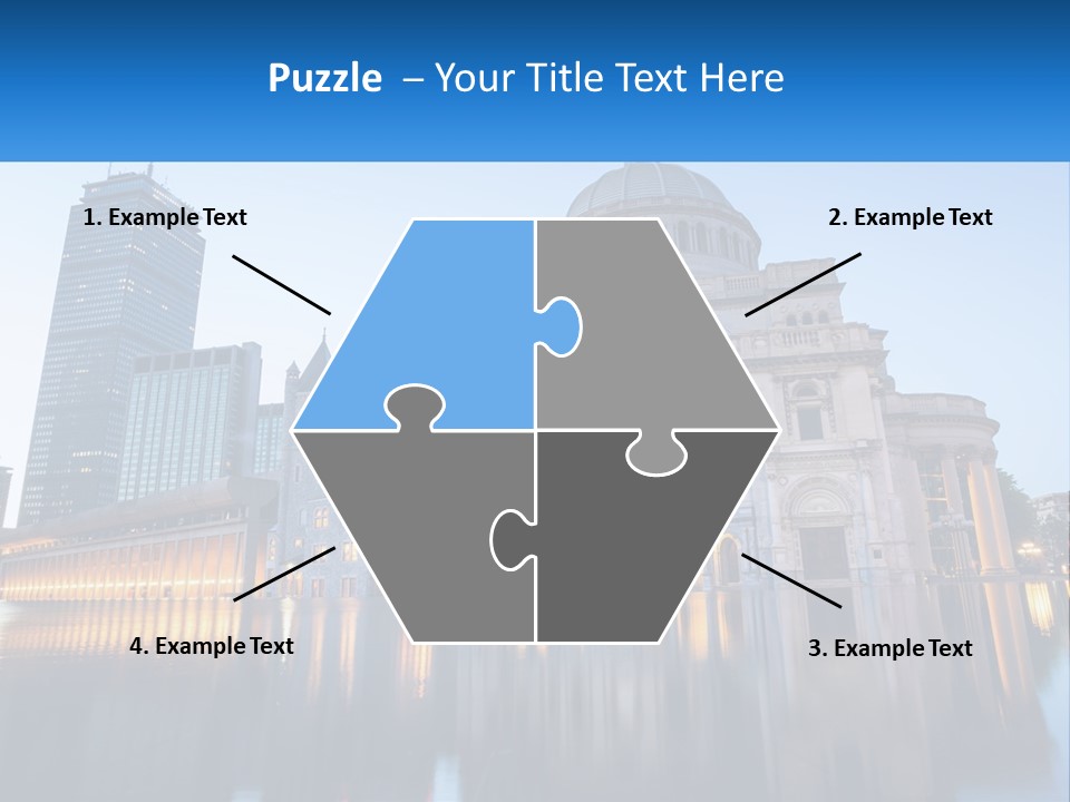 A Large Building With A Dome In The Middle Of It PowerPoint Template