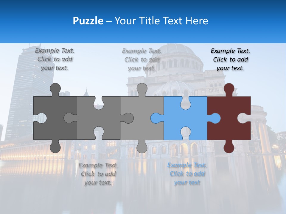 A Large Building With A Dome In The Middle Of It PowerPoint Template