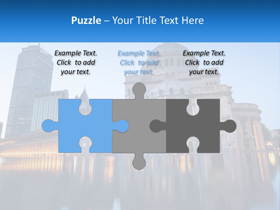 A Large Building With A Dome In The Middle Of It PowerPoint Template