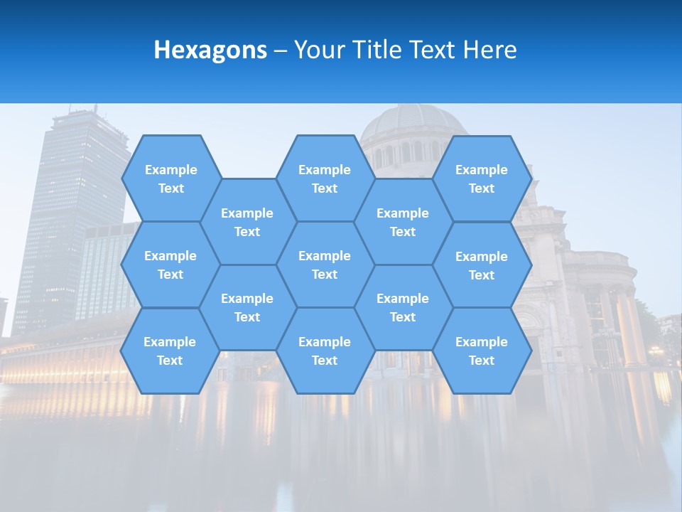 A Large Building With A Dome In The Middle Of It PowerPoint Template