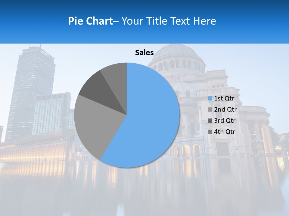 A Large Building With A Dome In The Middle Of It PowerPoint Template