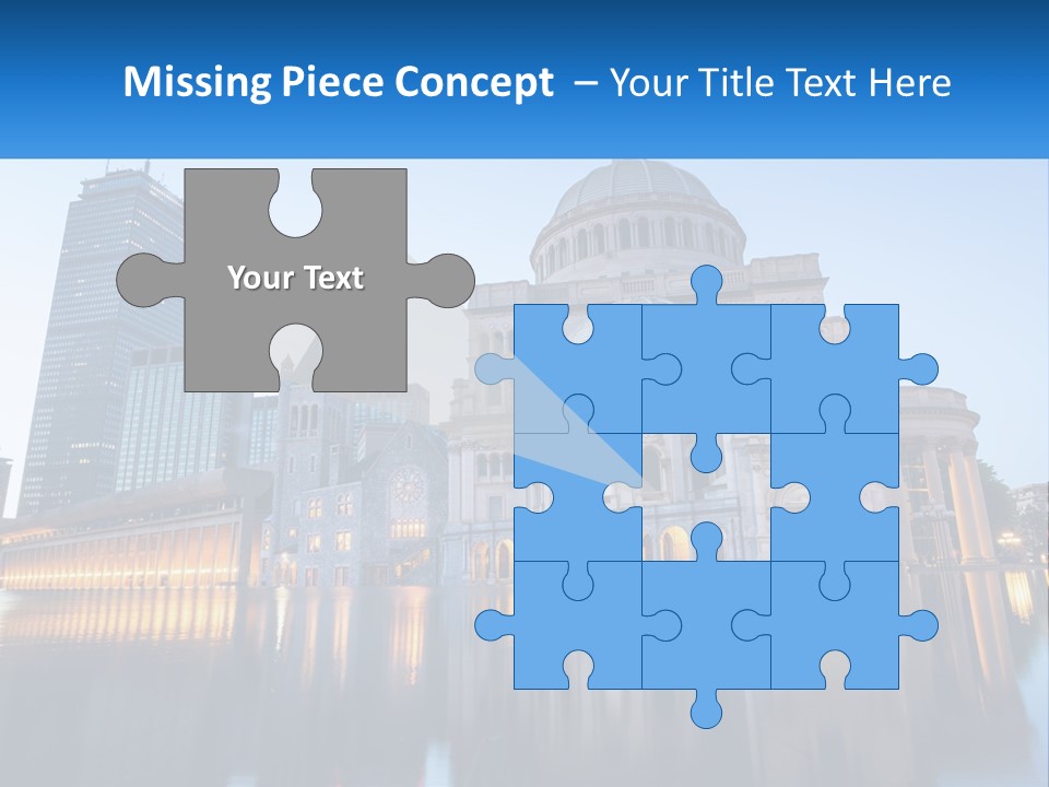 A Large Building With A Dome In The Middle Of It PowerPoint Template