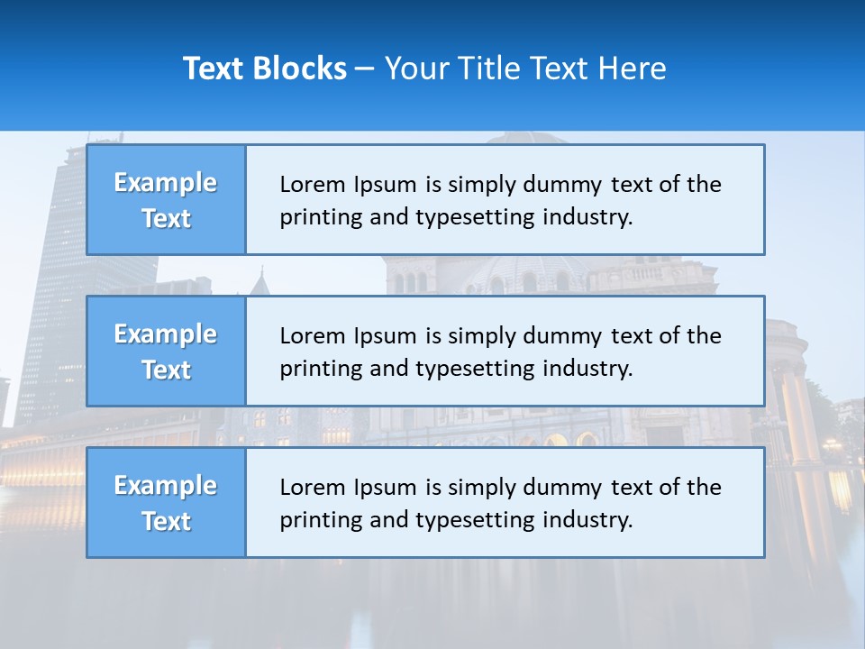 A Large Building With A Dome In The Middle Of It PowerPoint Template