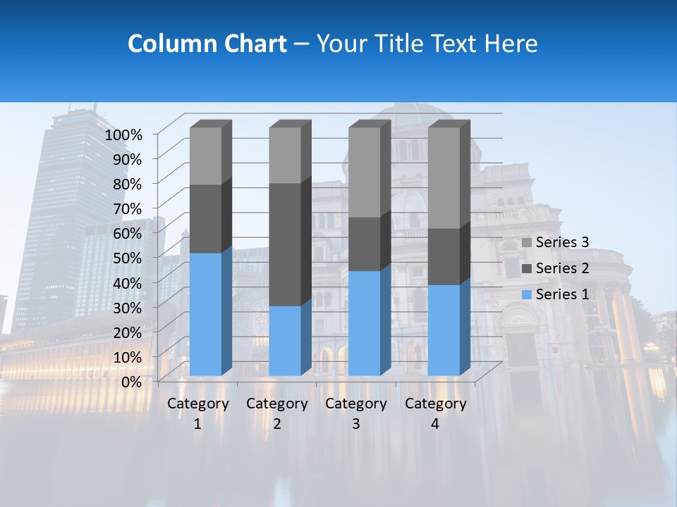 A Large Building With A Dome In The Middle Of It PowerPoint Template