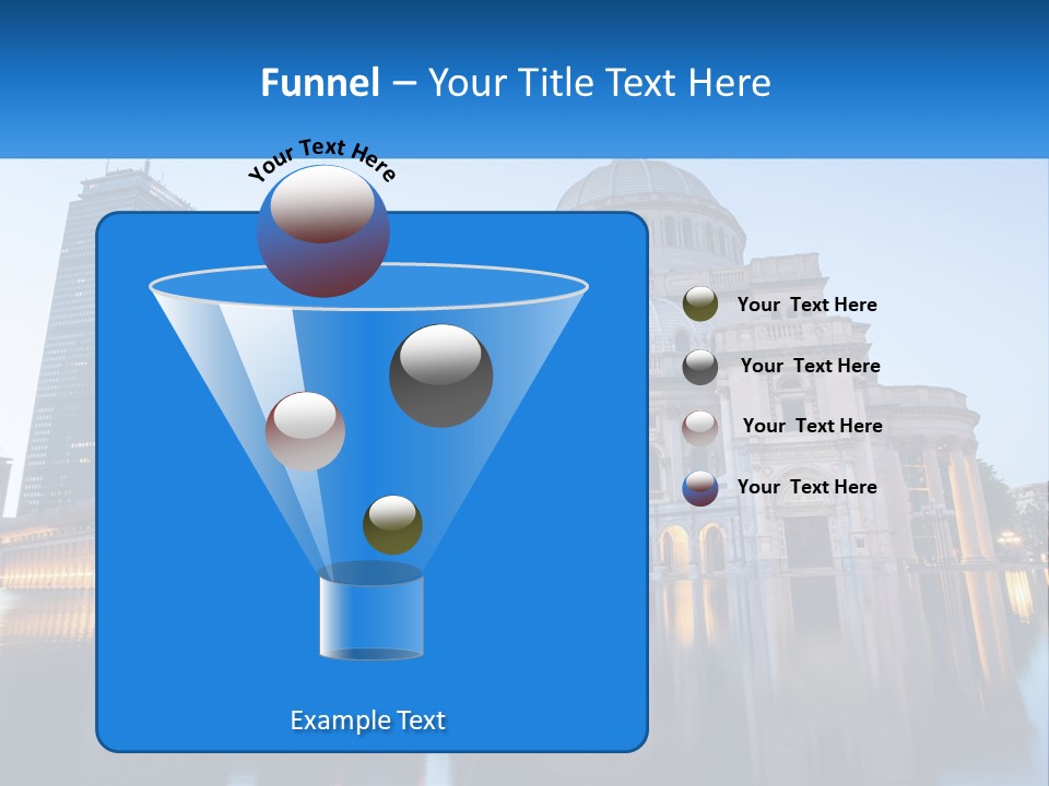 A Large Building With A Dome In The Middle Of It PowerPoint Template
