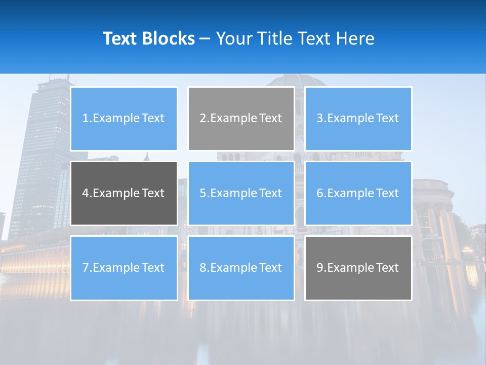 A Large Building With A Dome In The Middle Of It PowerPoint Template