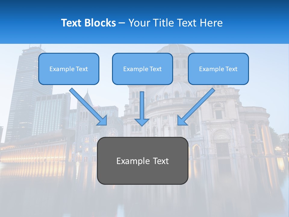 A Large Building With A Dome In The Middle Of It PowerPoint Template