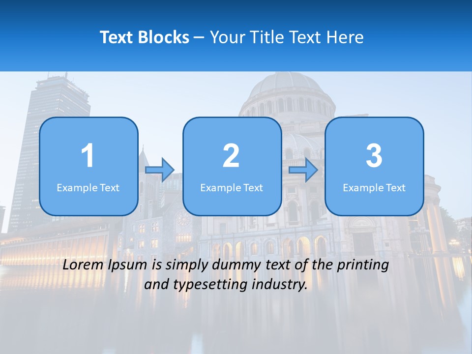 A Large Building With A Dome In The Middle Of It PowerPoint Template
