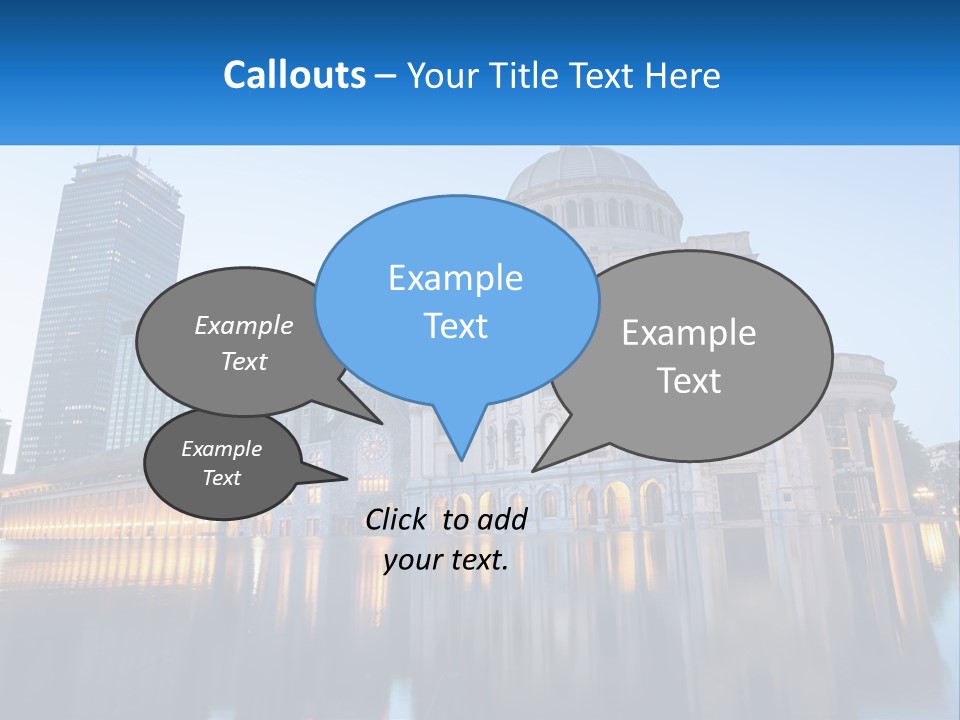 A Large Building With A Dome In The Middle Of It PowerPoint Template