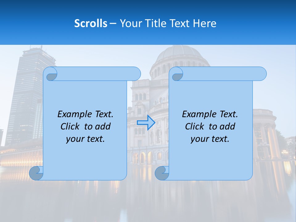A Large Building With A Dome In The Middle Of It PowerPoint Template