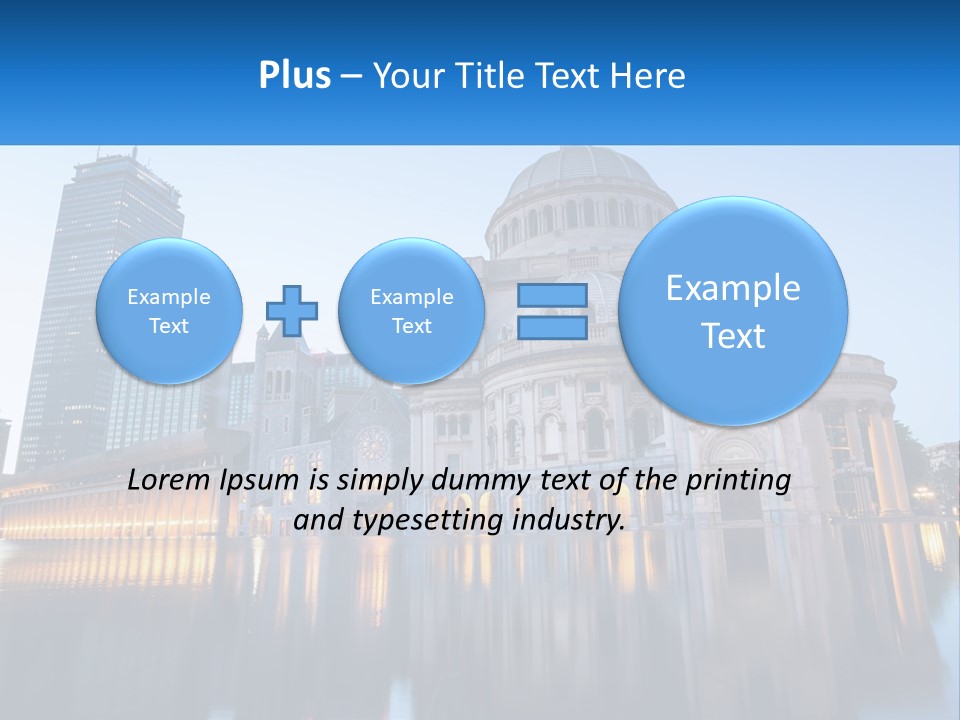 A Large Building With A Dome In The Middle Of It PowerPoint Template