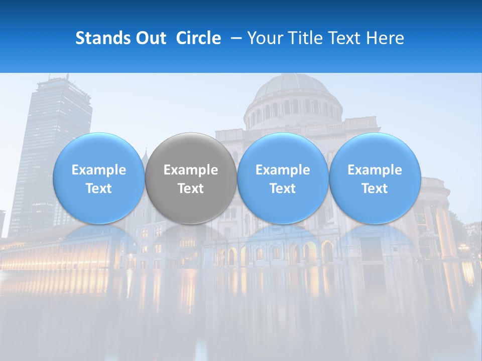 A Large Building With A Dome In The Middle Of It PowerPoint Template