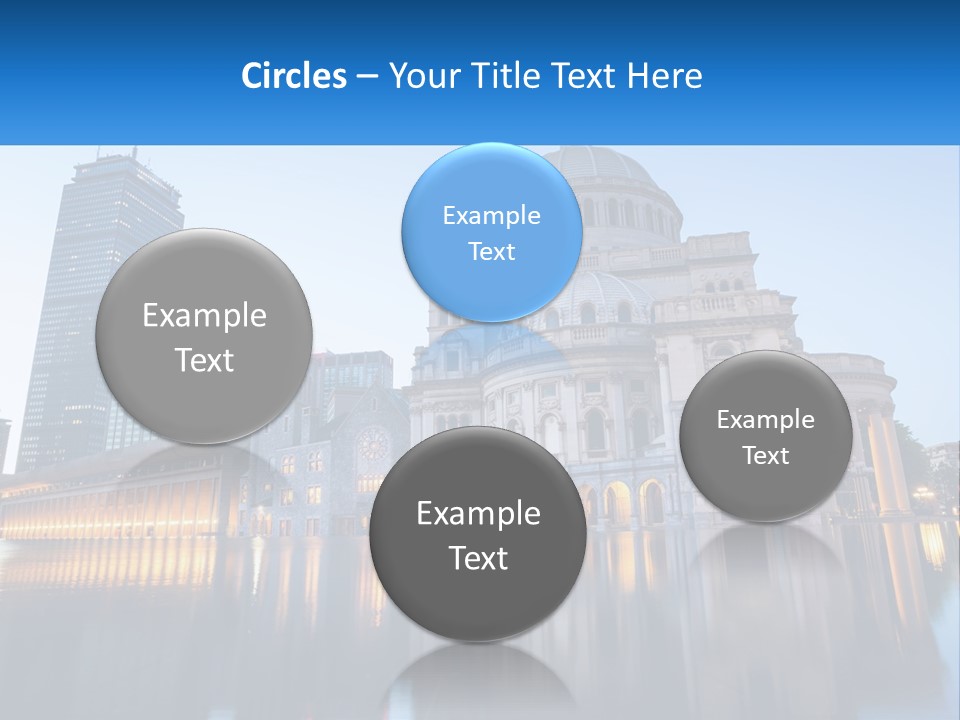 A Large Building With A Dome In The Middle Of It PowerPoint Template