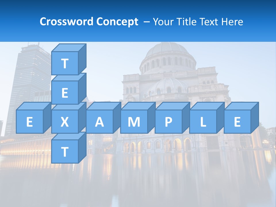 A Large Building With A Dome In The Middle Of It PowerPoint Template