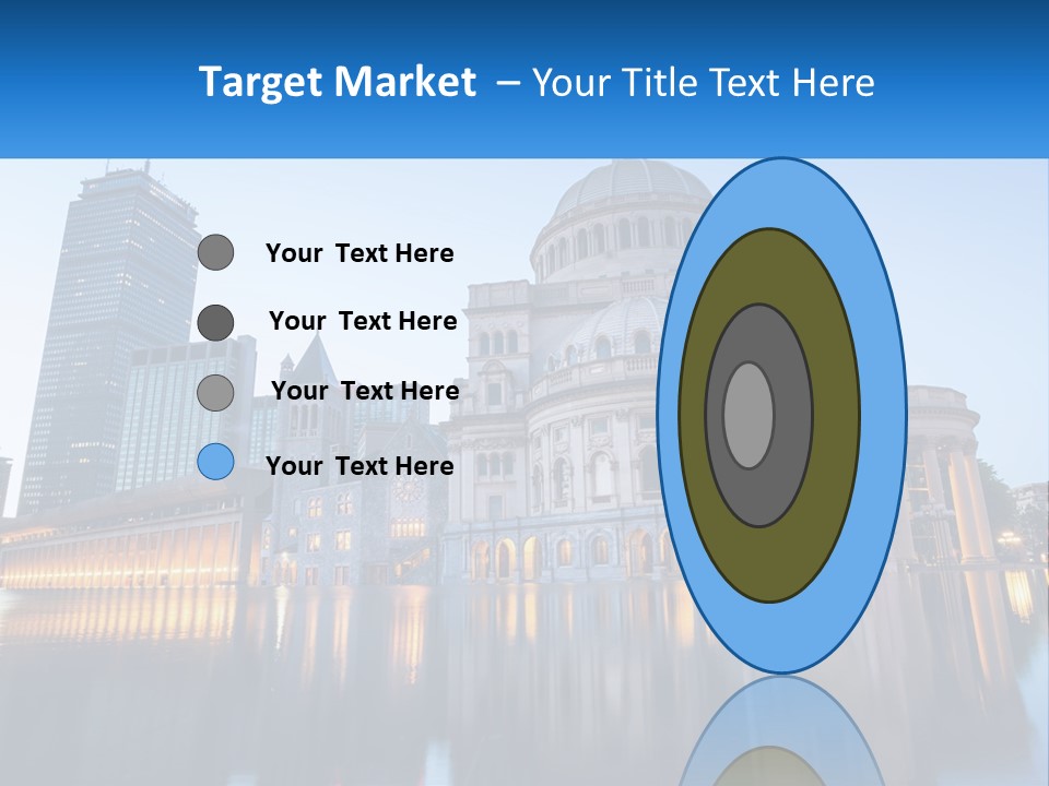 A Large Building With A Dome In The Middle Of It PowerPoint Template