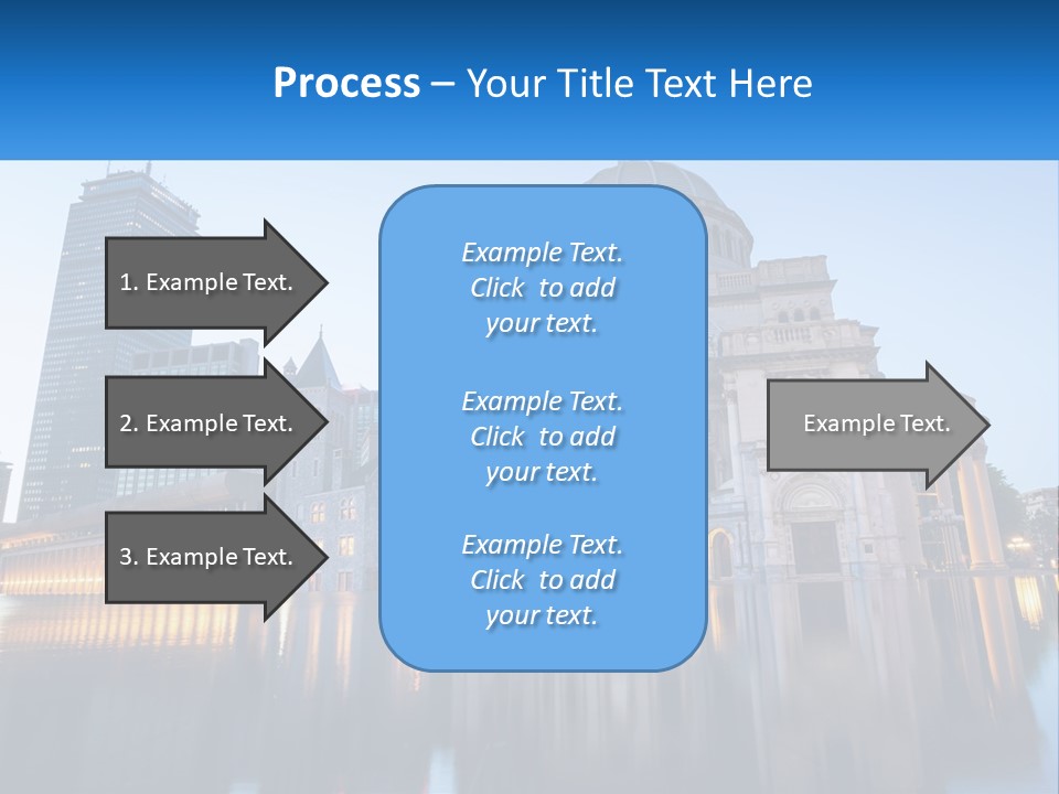 A Large Building With A Dome In The Middle Of It PowerPoint Template
